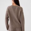Maglione girocollo CashSoft Shaker-Stitch