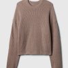 Maglione girocollo CashSoft Shaker-Stitch