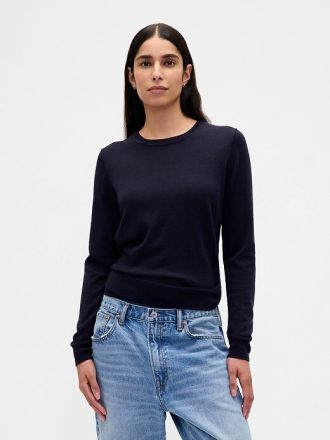 Maglione girocollo in lana merino
