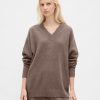 Maglione oversize con scollo a V CashSoft Maglione oversize con scollo a V CashSoft
