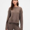 Maglione oversize in maglia a trecce CashSoft Maglione oversize in maglia a trecce CashSoft