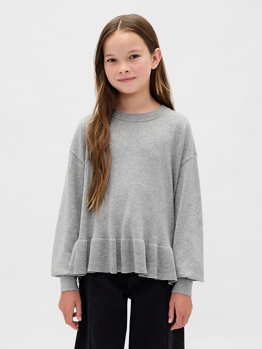 Maglione peplo rilassato per bambini Maglione peplo rilassato per bambini