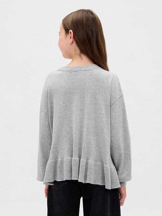 Maglione peplo rilassato per bambini Maglione peplo rilassato per bambini