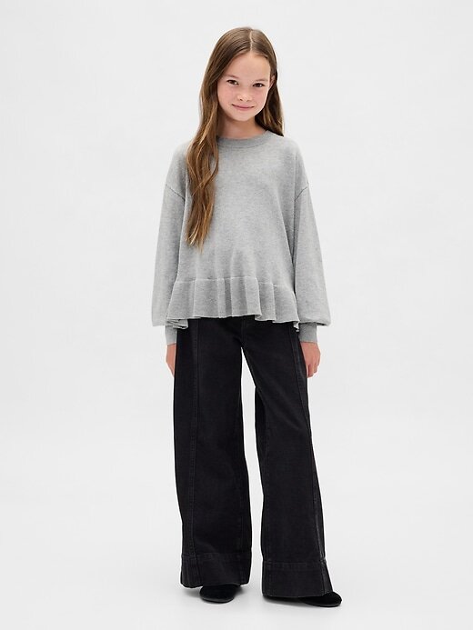Maglione peplo rilassato per bambini Maglione peplo rilassato per bambini