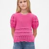 Maglione per bambini con motivo misto smerlato