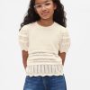 Maglione per bambini con motivo misto smerlato