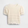 Maglione per bambini con motivo misto smerlato