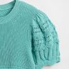 Maglione per bambini con motivo misto smerlato