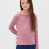 Maglione per bambini in maglia a coste Softspun con lacci laterali