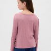 Maglione per bambini in maglia a coste Softspun con lacci laterali