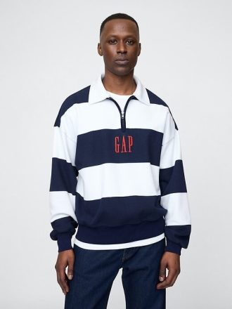 Maglione pesante con logo a righe