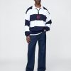 Maglione pesante con logo a righe Maglione pesante con logo a righe