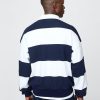 Maglione pesante con logo a righe Maglione pesante con logo a righe