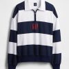 Maglione pesante con logo a righe Maglione pesante con logo a righe
