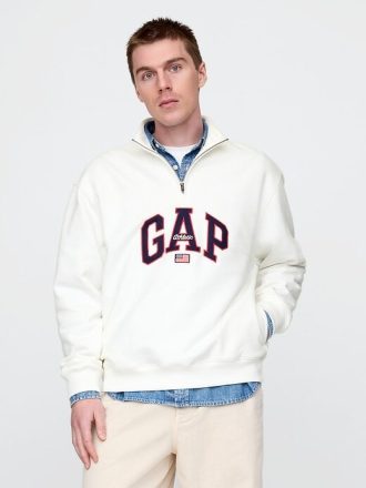Maglione pesante con logo ad arco
