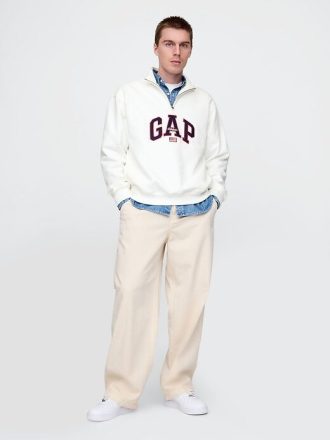 Maglione pesante con logo ad arco
