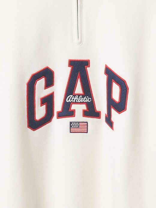 Maglione pesante con logo ad arco Maglione pesante con logo ad arco