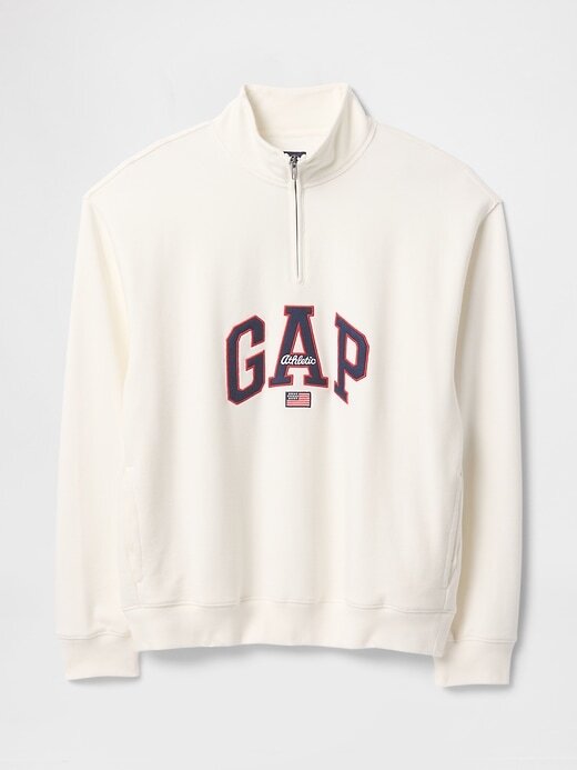 Maglione pesante con logo ad arco Maglione pesante con logo ad arco