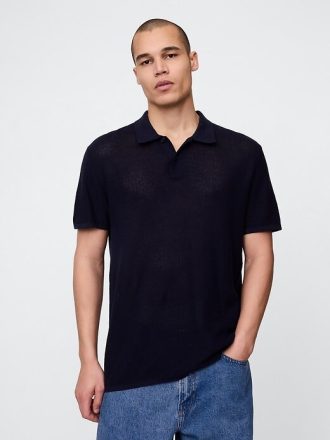 Maglione polo all’uncinetto testurizzato
