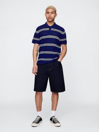Maglione polo all’uncinetto testurizzato