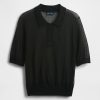 Maglione polo corto trasparente Maglione polo corto trasparente