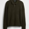 Maglione polo in misto lana merino Maglione polo in misto lana merino