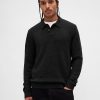 Maglione polo in misto lana merino Maglione polo in misto lana merino