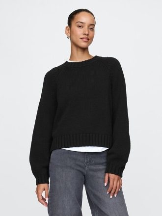 Maglione rilassato con maniche a palloncino