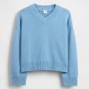 Maglione squadrato con scollo a V per bambini Maglione squadrato con scollo a V per bambini