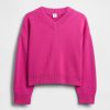 Maglione squadrato con scollo a V per bambini Maglione squadrato con scollo a V per bambini