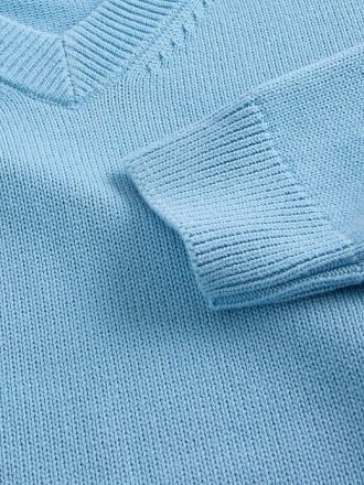 Maglione squadrato con scollo a V per bambini