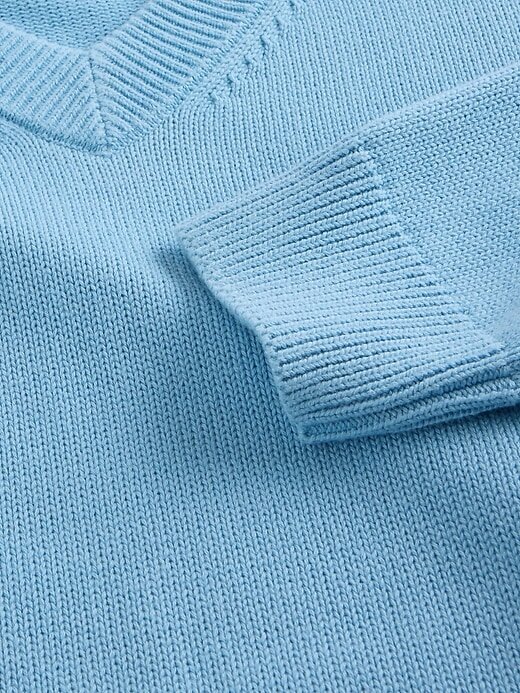 Maglione squadrato con scollo a V per bambini Maglione squadrato con scollo a V per bambini