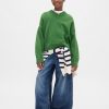 Maglione squadrato con scollo a V per bambini Maglione squadrato con scollo a V per bambini
