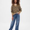 Maglione squadrato con scollo a V per bambini Maglione squadrato con scollo a V per bambini