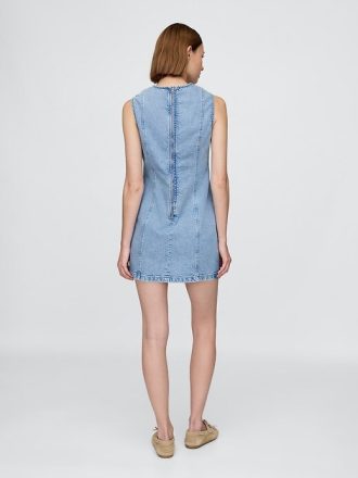 Mini abito a tubino in denim