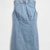 Mini abito a tubino in denim