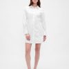 Mini abito-camicia in popeline di cotone biologico
