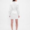 Mini abito-camicia in popeline di cotone biologico