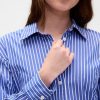 Mini abito-camicia in popeline di cotone biologico Mini abito-camicia in popeline di cotone biologico