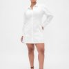 Mini abito-camicia in popeline di cotone biologico