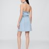 Mini abito con scollo all’americana in denim Icon
