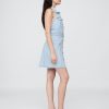 Mini abito con scollo all’americana in denim Icon