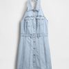 Mini abito con scollo all’americana in denim Icon