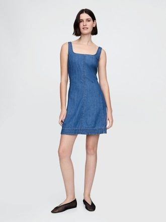 Mini abito in denim