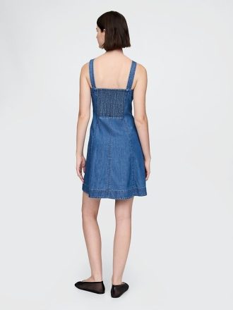 Mini abito in denim