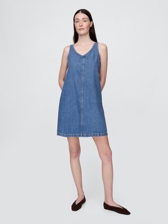 Mini abito in denim ultra morbido