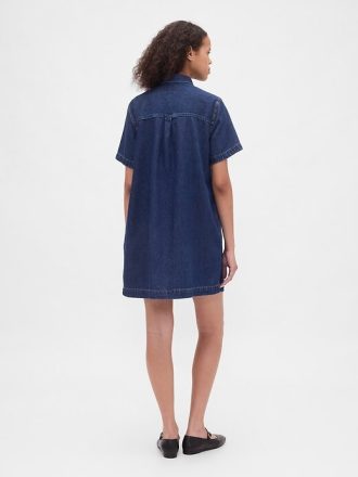 Mini abito in denim ultra morbido