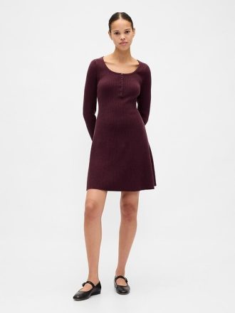 Mini abito in maglia a coste CashSoft