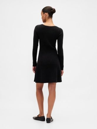 Mini abito in maglia a coste CashSoft