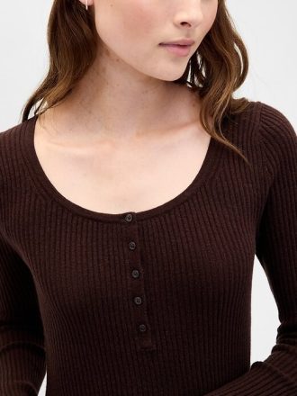 Mini abito in maglia a coste CashSoft